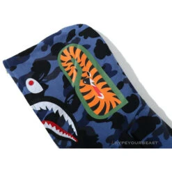 BAPE Camo Hoodie Shark Head 'NAVY BLUE' -Fusion Wear Shop 429f5362