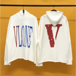 Vlone Red White And Blue Hoodie -Fusion Wear Shop 4392ed3d