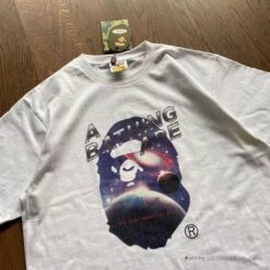 Bape Tee Shirt White Galaxy -Fusion Wear Shop 44d59262