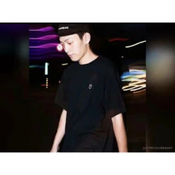 BAPE Classic Embroidered Logo Ape Head Tee Shirt 'BLACK' -Fusion Wear Shop 46b17055