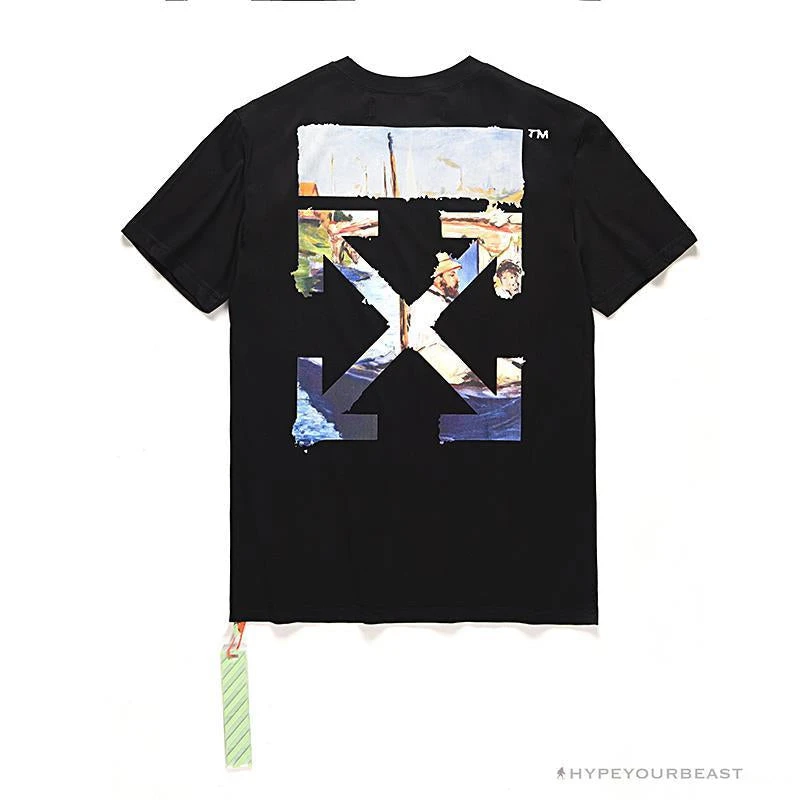 OFF-WHITE Monet Tee Shirt 'BLACK' 2 OFF-WHITE Monet Tee Shirt 'BLACK' - Image 2