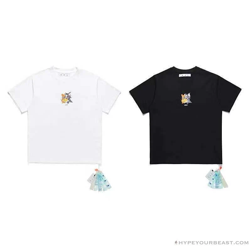 OFF-WHITE Cat And Mouse Tee Shirt 'WHITE' 11 OFF-WHITE Cat And Mouse Tee Shirt 'WHITE' - Image 11