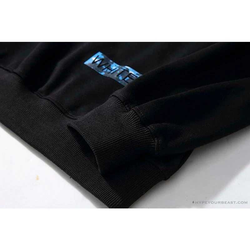 OFF-WHITE Classic Wave Oil Painting Cotton Terry Long Sleeve Shirt 'BLACK' 7 OFF-WHITE Classic Wave Oil Painting Cotton Terry Long Sleeve Shirt 'BLACK' - Image 7