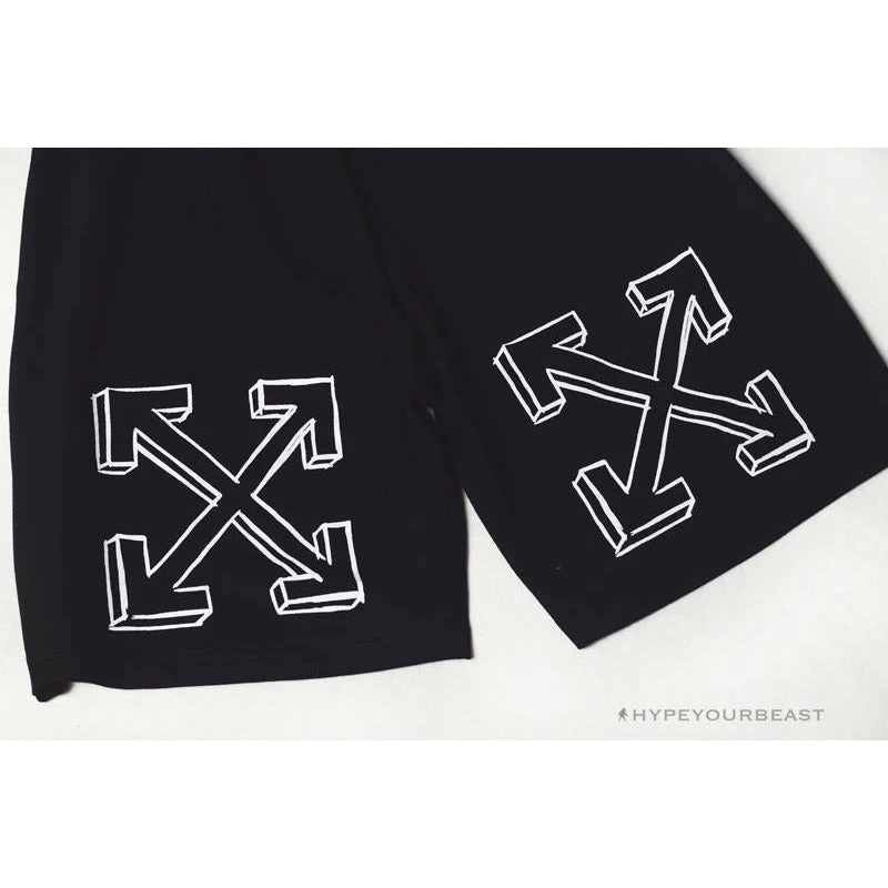 OFF-WHITE Dimensional Sketch Shorts 'BLACK' 5 OFF-WHITE Dimensional Sketch Shorts 'BLACK' - Image 5