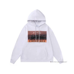 Off White Hoodie Flamingo - White