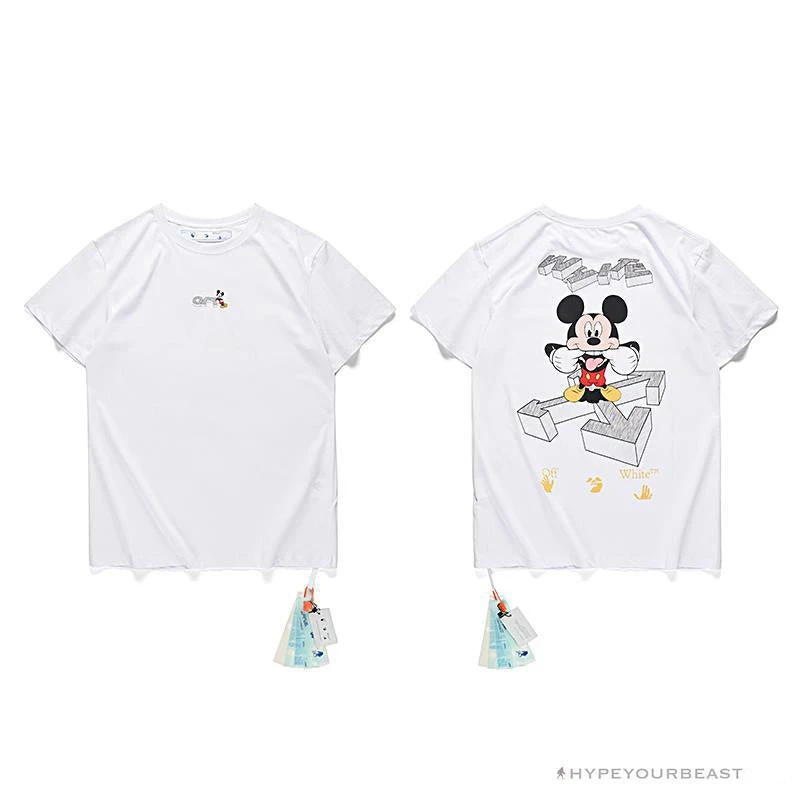 OFF-WHITE Mickey Bluff Face Tee Shirt 'WHITE' 12 OFF-WHITE Mickey Bluff Face Tee Shirt 'WHITE' - Image 12