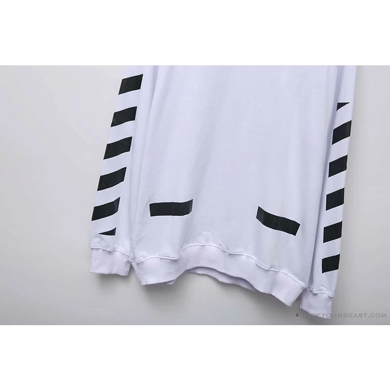 OFF-WHITE Classic Basic Cotton Terry Long Sleeve Shirt 'WHITE' 5 OFF-WHITE Classic Basic Cotton Terry Long Sleeve Shirt 'WHITE' - Image 5