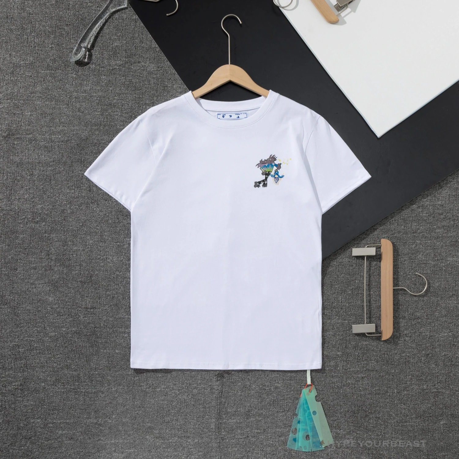 OFF-WHITE LV Pattern Cartoon Series Tee Shirt 'WHITE' 1 OFF-WHITE LV Pattern Cartoon Series Tee Shirt 'WHITE'