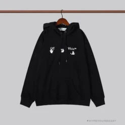 OFF-WHITE Green Arrow Hoodie 'BLACK'