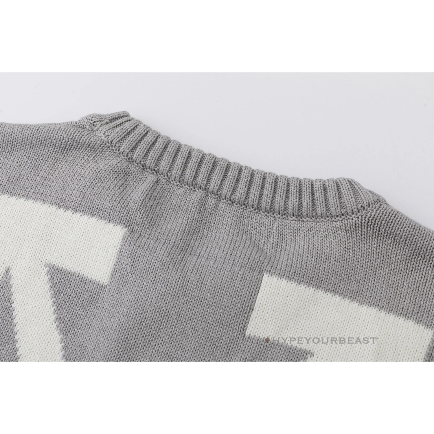 Off-White Shirt Grey White 6 Off-White Shirt Grey White - Image 6