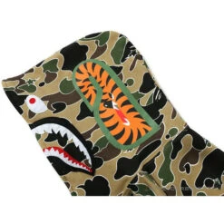 BAPE Shark Head STA Star Camouflage Hoodie 'YELLOW' -Fusion Wear Shop 4a2a735e