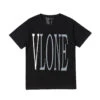 Vlone Black And Silver Tee Shirt