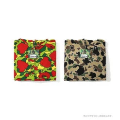 BAPE Shark Head STA Star Camouflage Hoodie 'GREEN' -Fusion Wear Shop 518de400