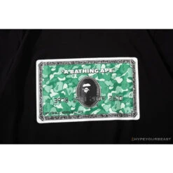 BAPE Spoof Dollar Bill Tee Shirt 'BLACK' -Fusion Wear Shop 53a1f004