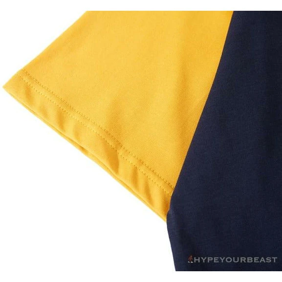 BAPE Japanese Ninja Ape Man Raglan Sleeve Color Block Tee Shirt 'YELLOW' 6 BAPE Japanese Ninja Ape Man Raglan Sleeve Color Block Tee Shirt 'YELLOW' - Image 6