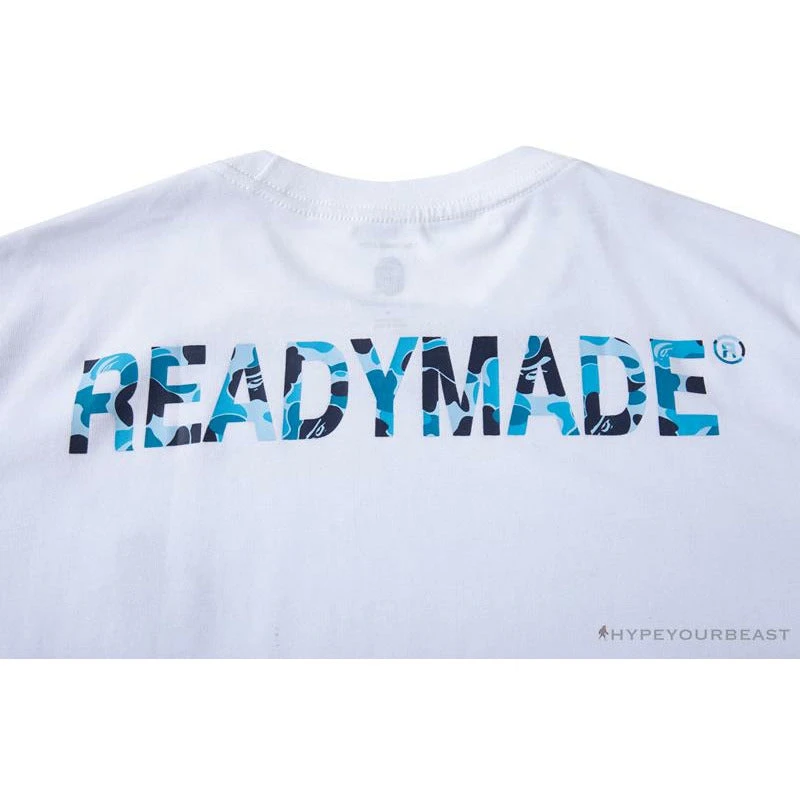 BAPE Readymade Small Bee Camouflage Letter Tee Shirt 'BLUE' 9 BAPE Readymade Small Bee Camouflage Letter Tee Shirt 'BLUE' - Image 9