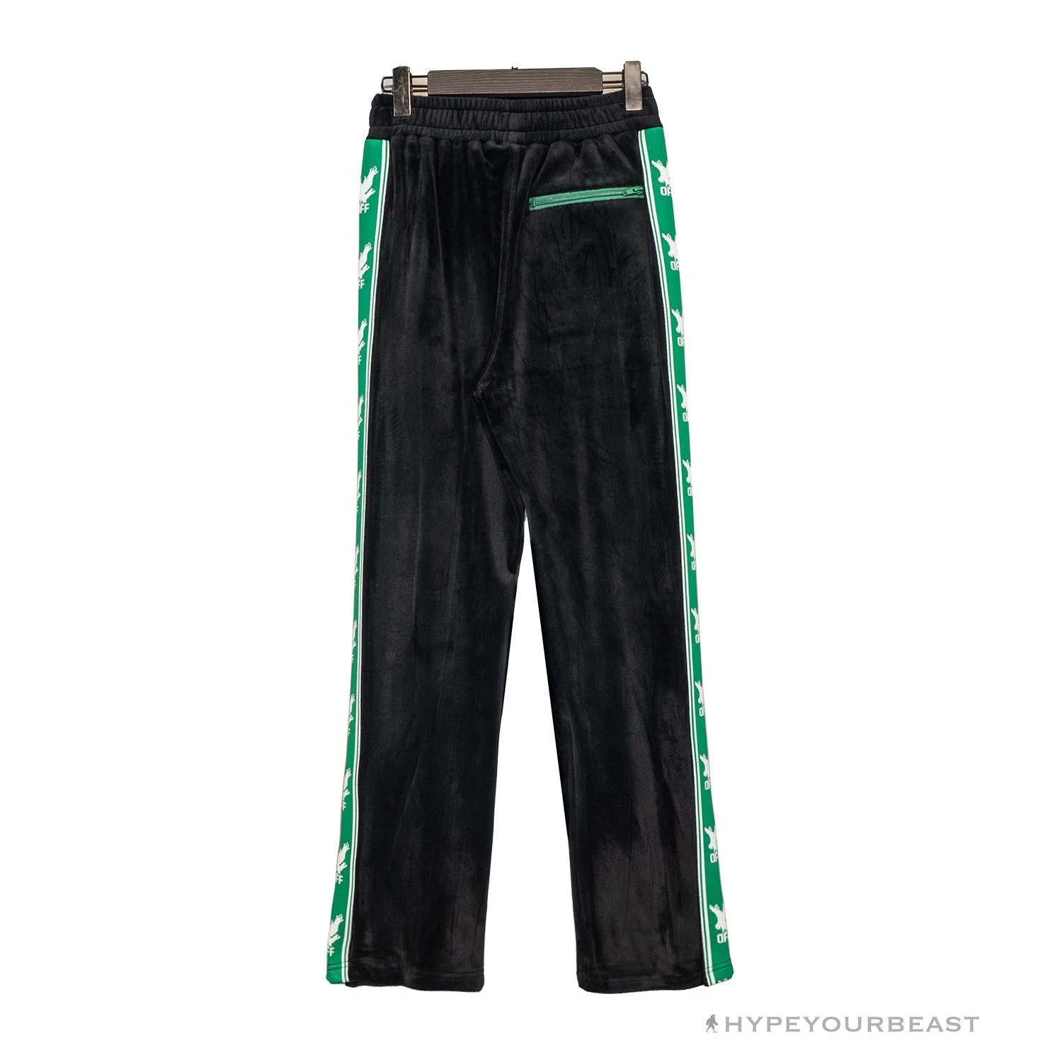 OFF-WHITE Side Webbing Casual Green Letter Pants 2 OFF-WHITE Side Webbing Casual Green Letter Pants - Image 2