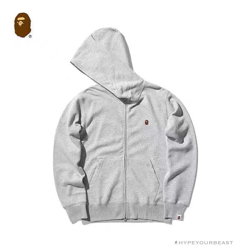 BAPE Classic Ape Head Hoodie 'GREY' 3 BAPE Classic Ape Head Hoodie 'GREY' - Image 3