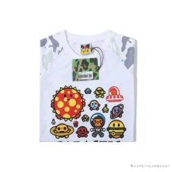 BAPE Baby Milo Galaxy Astronaut Luminous Tee Shirt 'WHITE' -Fusion Wear Shop 55a6fc8e