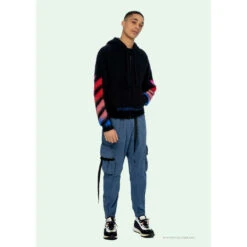 Off White Hoodie Blue Pink -Fusion Wear Shop 56d19846