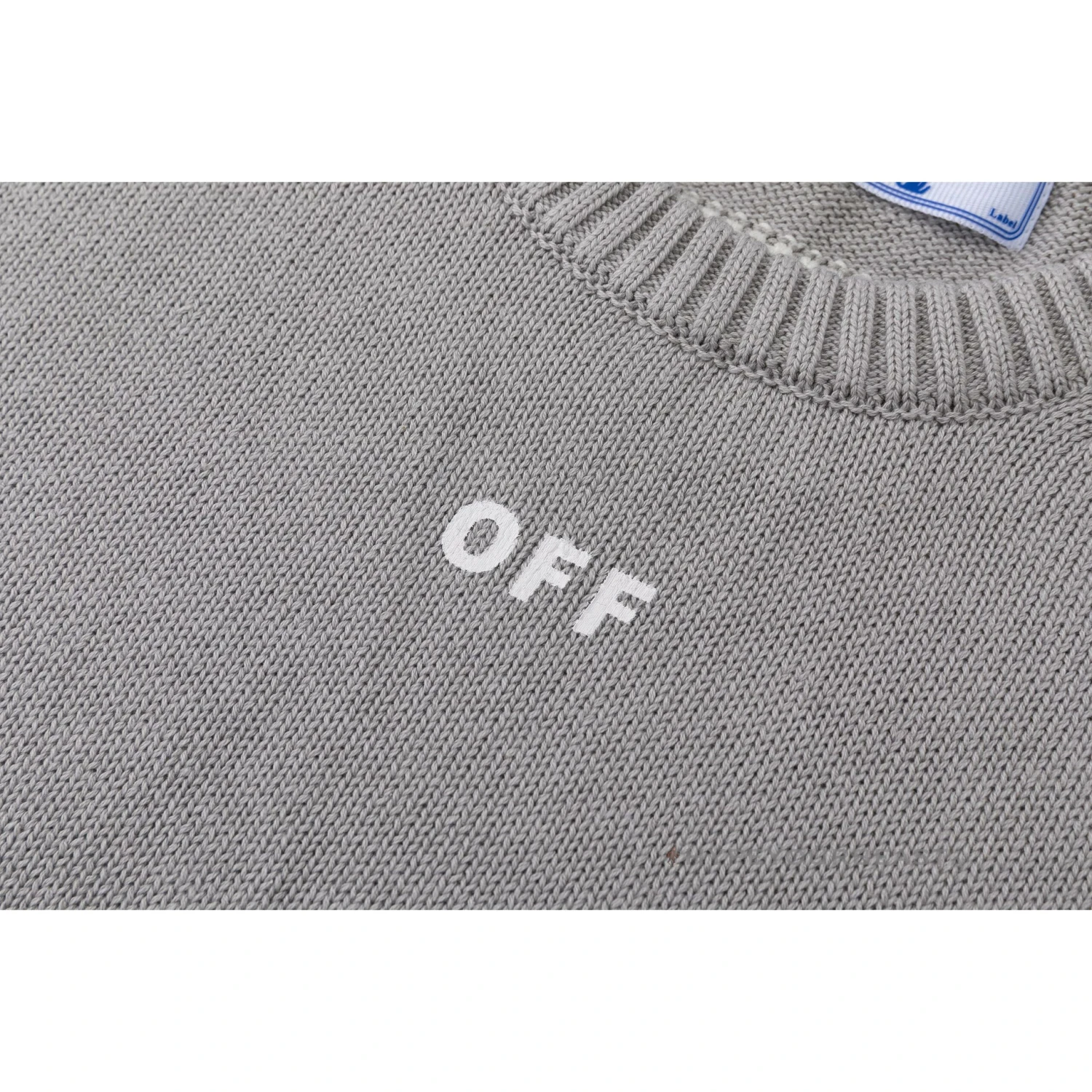 Off-White Shirt Grey White 4 Off-White Shirt Grey White - Image 4