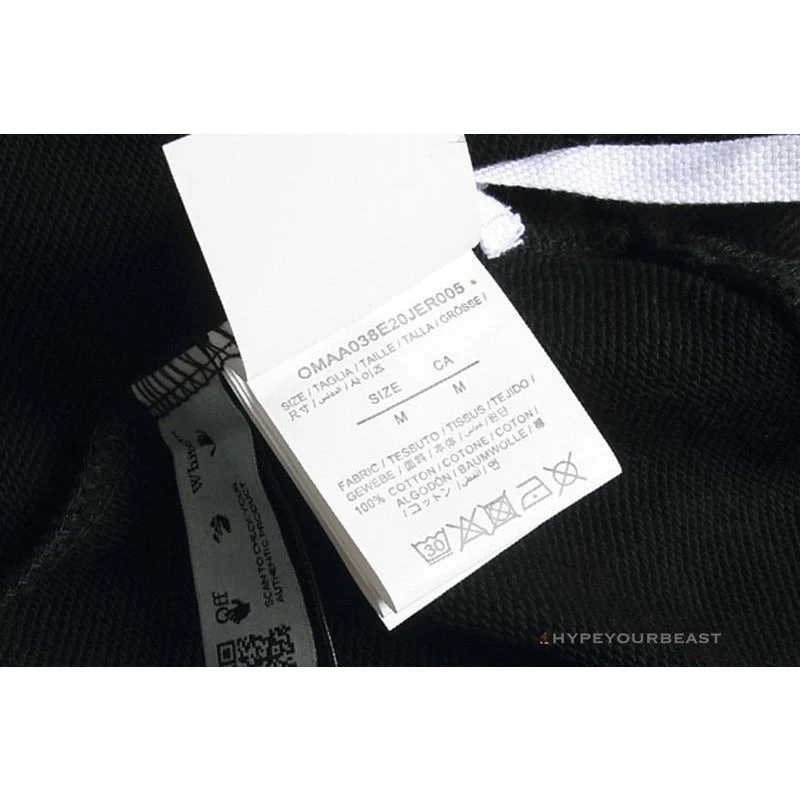 Off White Hoodie Black GREY 11 Off White Hoodie Black GREY - Image 11
