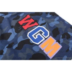 BAPE Camouflage Shark Head Classic Cotton Short Sleeve Tee Shirt 'BLUE' -Fusion Wear Shop 59b7215c