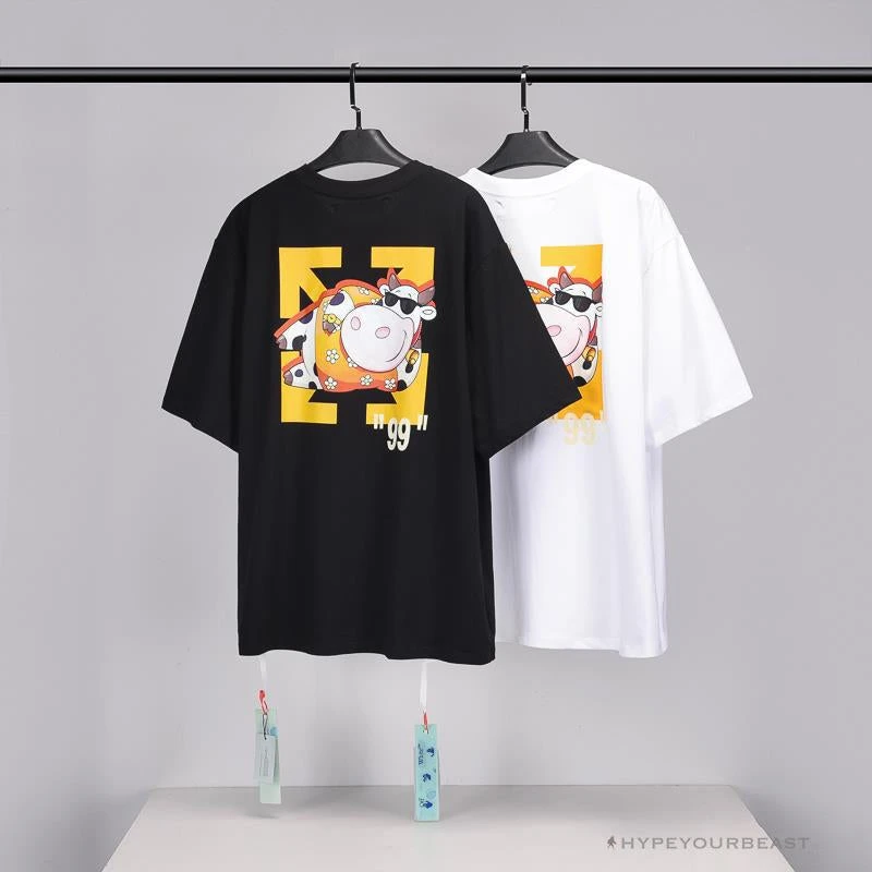 OFF-WHITE Hawaiian Cow Arrow Tee Shirt "WHITE' 12 OFF-WHITE Hawaiian Cow Arrow Tee Shirt "WHITE' - Image 12