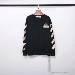 OFF-WHITE Rubber Strip Arrow Long Sleeve Shirt 'BLACK'
