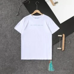 OFF-WHITE Light Blue Marker Draw Pattern Tee Shirt 'WHITE' -Fusion Wear Shop 5 1d4e71cd 8d1f 4c0f 926d 55f12e7fb8b6copy