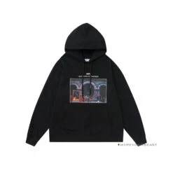 Off White Hoodie Fighter - Black