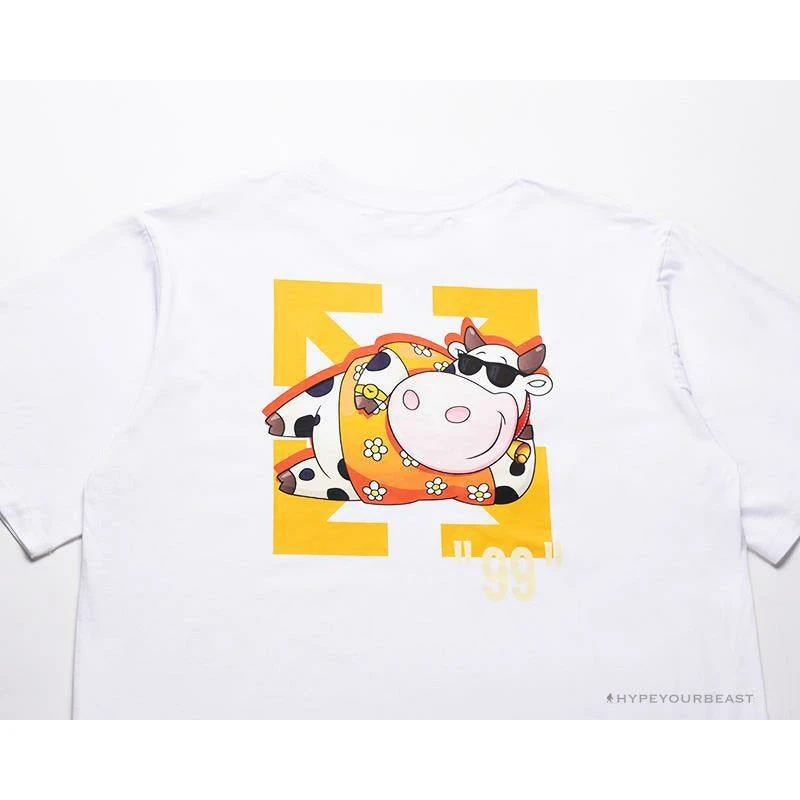 OFF-WHITE Hawaiian Cow Arrow Tee Shirt "WHITE' 9 OFF-WHITE Hawaiian Cow Arrow Tee Shirt "WHITE' - Image 9