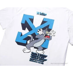 OFF-WHITE Tom And Jerry Loose Tee Shirt 'WHITE' -Fusion Wear Shop 5 a3f09de3 6272 467b b082 1b98ef5c6777copy