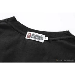 BAPE Classic Embroidered Logo Ape Head Tee Shirt 'BLACK' -Fusion Wear Shop 5b25b99c