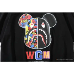 BAPE Violent Bear Color Stitching Tee Shirt 'BLACK' 15 BAPE Violent Bear Color Stitching Tee Shirt 'BLACK' -Fusion Wear Shop 5b6cf1d9