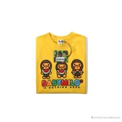 BAPE Baby Milo Watermelon Little Monkey Tee Shirt 'YELLOW' -Fusion Wear Shop 5b786806