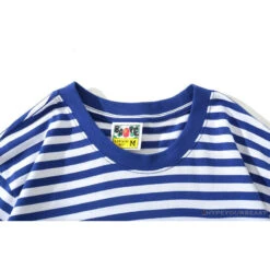BAPE Baby Milo Sesame Street Striped Tee Shirt 'BLUE' -Fusion Wear Shop 5c008402