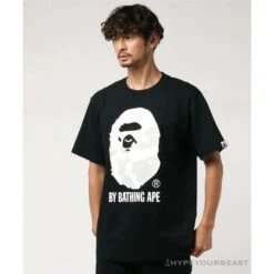BAPE Luminous Spots Camouflage Great Ape Man White Head Cotton Short Sleeve Tee Shirt 'BLACK' 15 BAPE Luminous Spots Camouflage Great Ape Man White Head Cotton Short Sleeve Tee Shirt 'BLACK' -Fusion Wear Shop 5d460e97