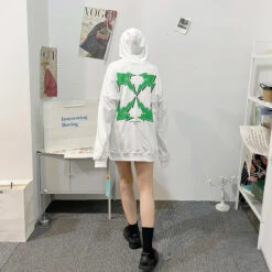 Off-White Green Hoodie - White -Fusion Wear Shop 5d9e32b5copy
