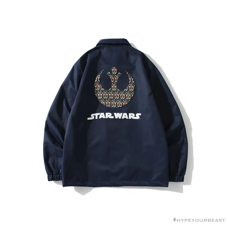 BAPE X Star Wars Collaboration Windbreaker Jacket 'BLUE' 2 BAPE X Star Wars Collaboration Windbreaker Jacket 'BLUE' - Image 2