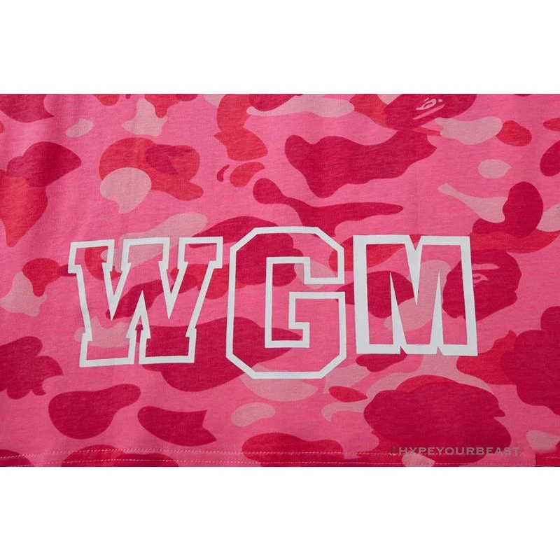 BAPE Pink Camouflage Shark Head Fake Zipper Tee Shirt 8 BAPE Pink Camouflage Shark Head Fake Zipper Tee Shirt - Image 8