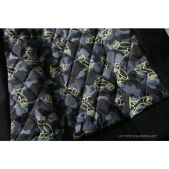 BAPE OVO Patchwork Baseball Owl Jacket -Fusion Wear Shop 60508dee 21ee50d0 0c31 44cd b16e d2707acf2e47