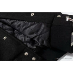 BAPE Embroidered STA Star Stitched Woolen Baseball Jacket 'BLACK' -Fusion Wear Shop 61a05921