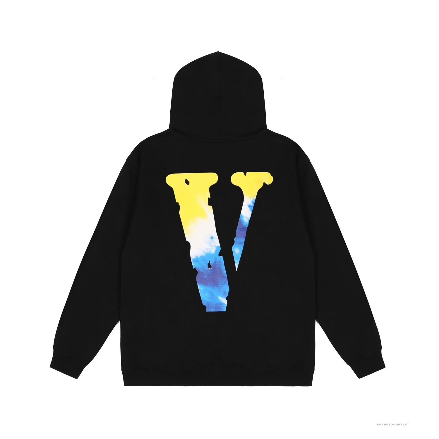 Vlone Hoodie Blue Yellow Logo (Black) 5 Vlone Hoodie Blue Yellow Logo (Black) - Image 5