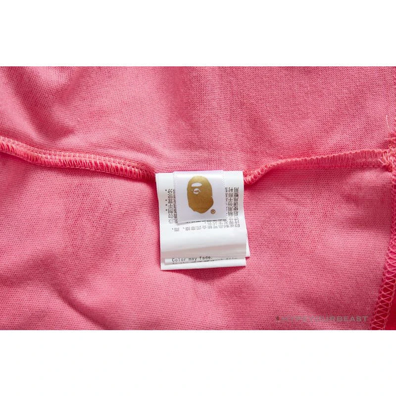 BAPE Pink Camouflage Shark Head Fake Zipper Tee Shirt 14 BAPE Pink Camouflage Shark Head Fake Zipper Tee Shirt - Image 14