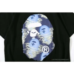 BAPE Blue Ape Head Green Storm Tee Shirt 'BLACK' 23 BAPE Blue Ape Head Green Storm Tee Shirt 'BLACK' -Fusion Wear Shop 62b45789