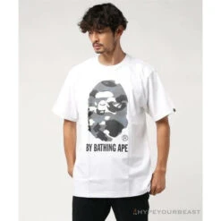 BAPE Luminous Spots Camouflage Great Ape Man Black Head Cotton Short Sleeve Tee Shirt 'WHITE' 6 BAPE Luminous Spots Camouflage Great Ape Man Black Head Cotton Short Sleeve Tee Shirt 'WHITE' -Fusion Wear Shop 6329204c