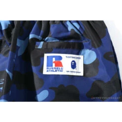 BAPE X RUSSELL ATHLETIC Drawstring Camouflage Pants 'BLUE' -Fusion Wear Shop 63e26446