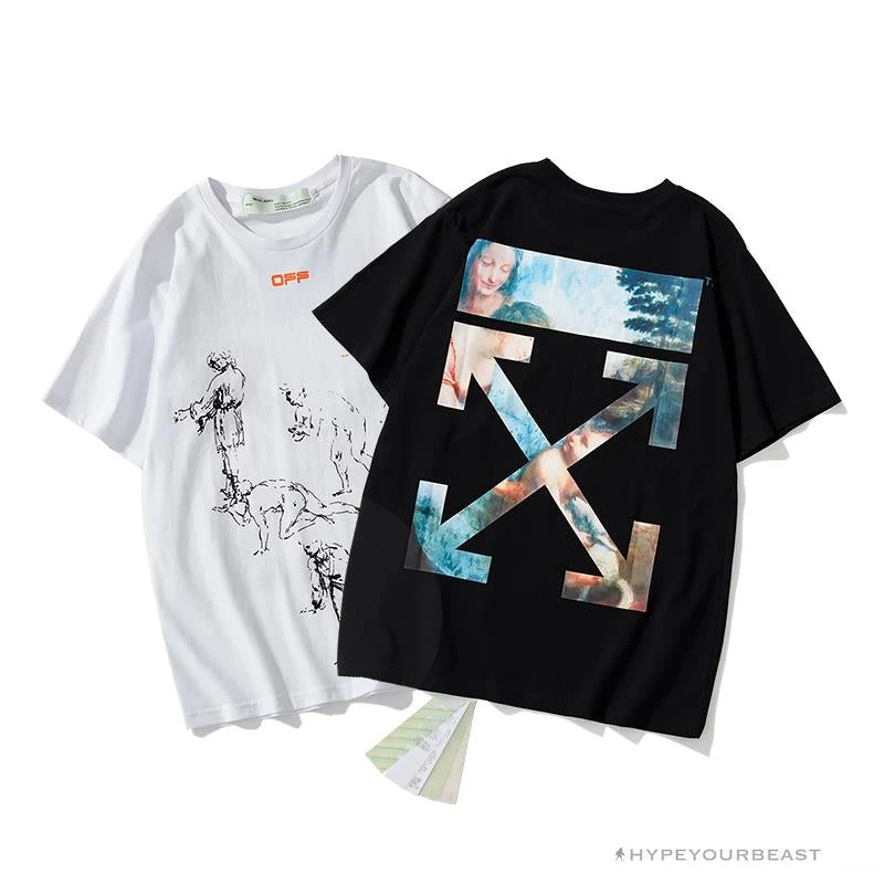 OFF-WHITE The Virgin And Child With Saint Anne Tee Shirt 'WHITE' 1 OFF-WHITE The Virgin And Child With Saint Anne Tee Shirt 'WHITE'