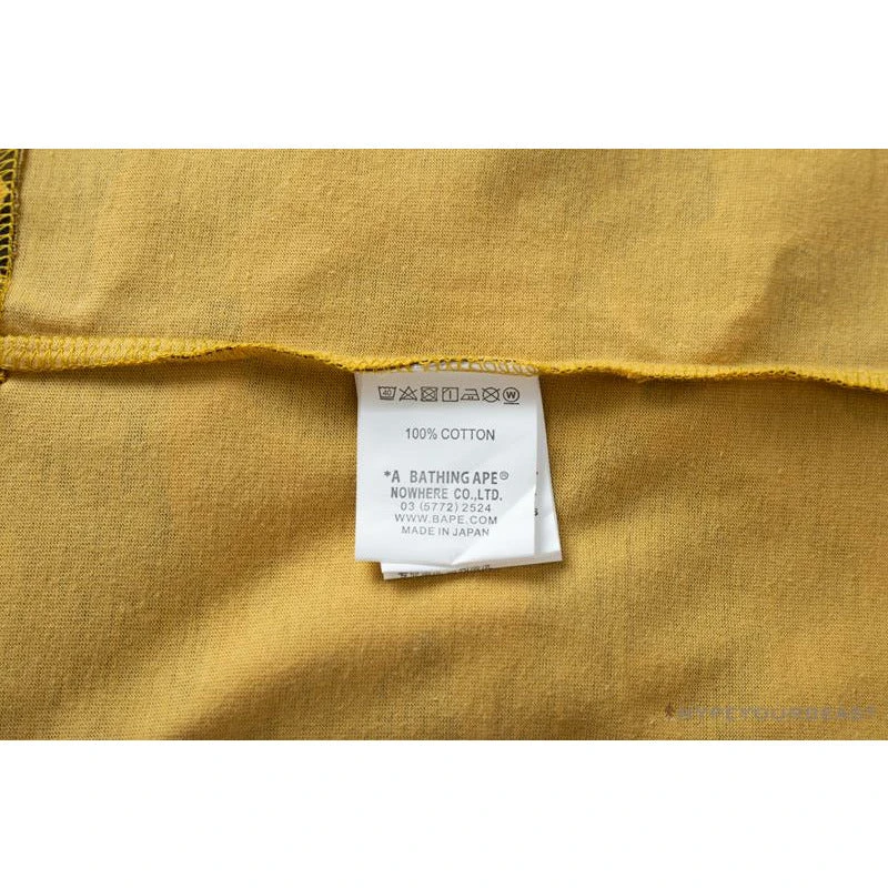 BAPE KIDS Color Ape Head Camouflage Tee Shirt 'YELLOW' 10 BAPE KIDS Color Ape Head Camouflage Tee Shirt 'YELLOW' - Image 10